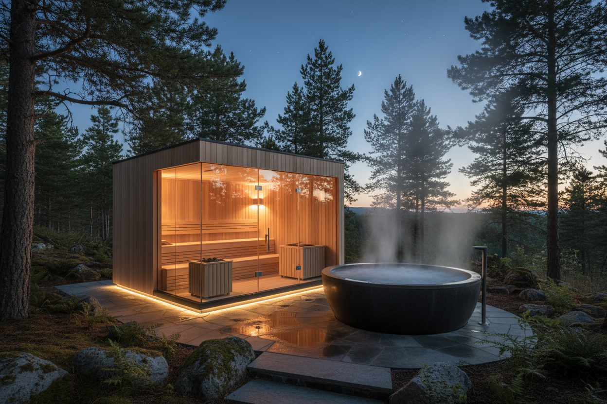 sauna and hottub picture